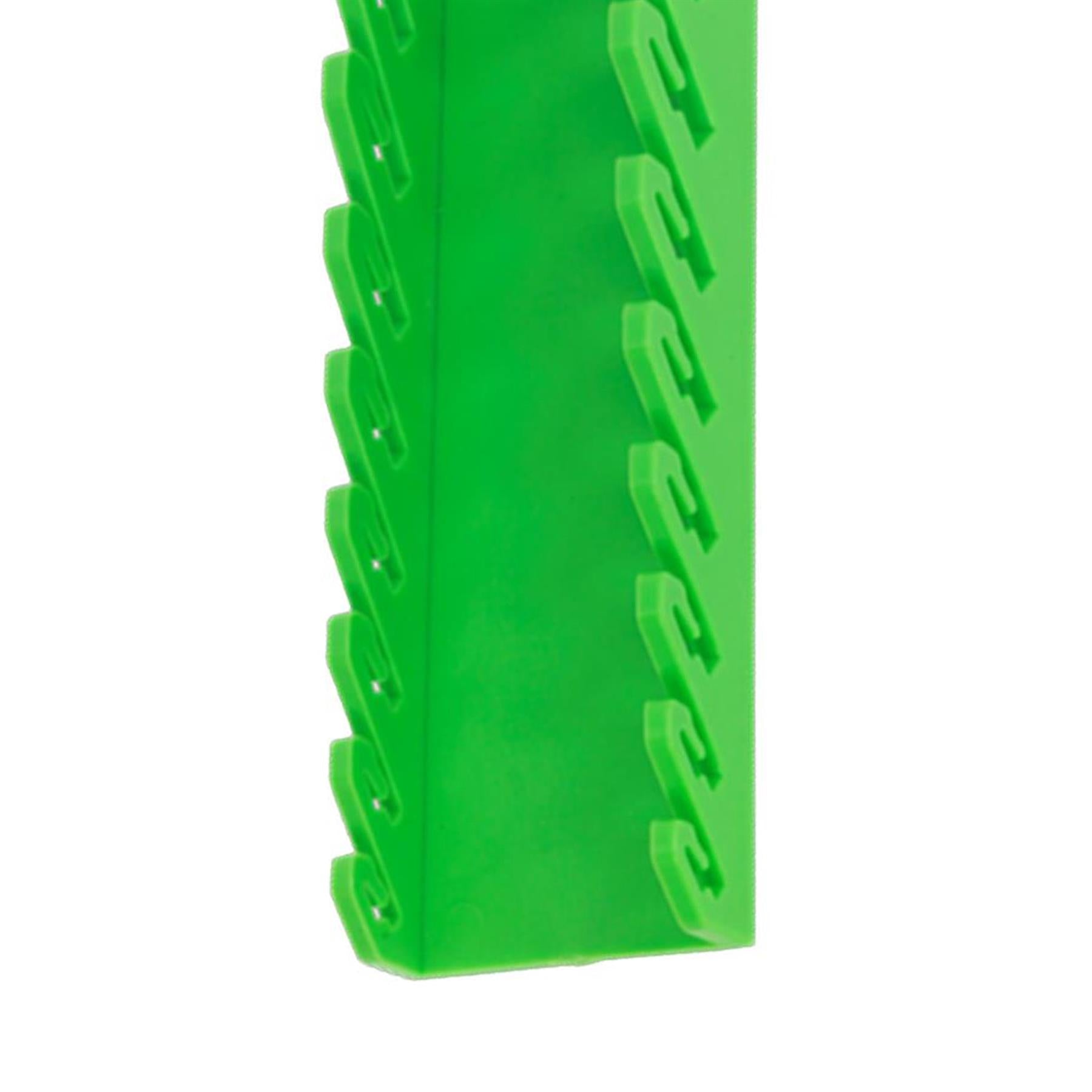 Sealey Spanner Rack Capacity 10 Stubby Spanners Hi-Vis Green