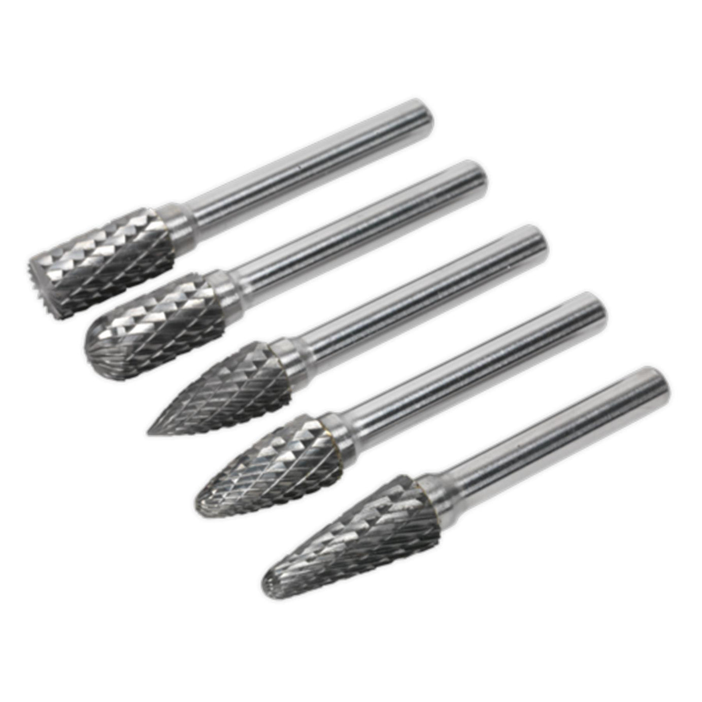 Sealey Tungsten Carbide Rotary Burr Set 5pc