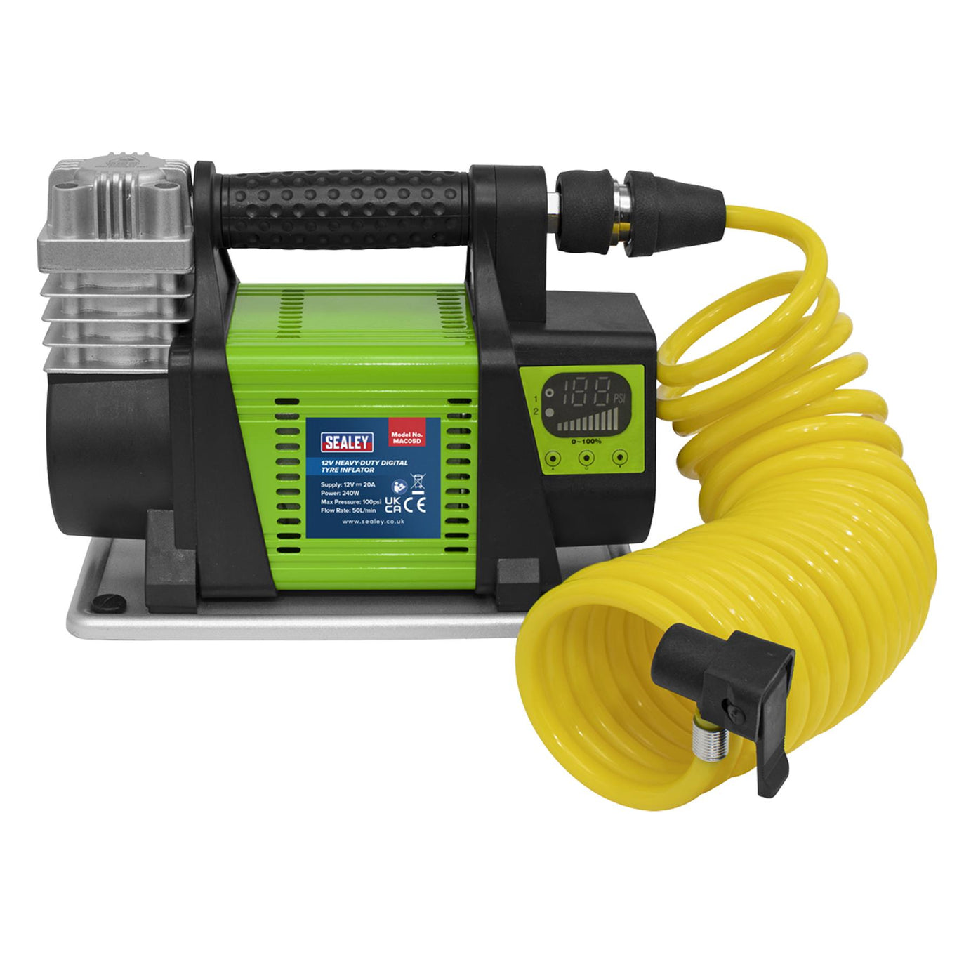 Sealey Digital Tyre Inflator 12V Heavy-Duty