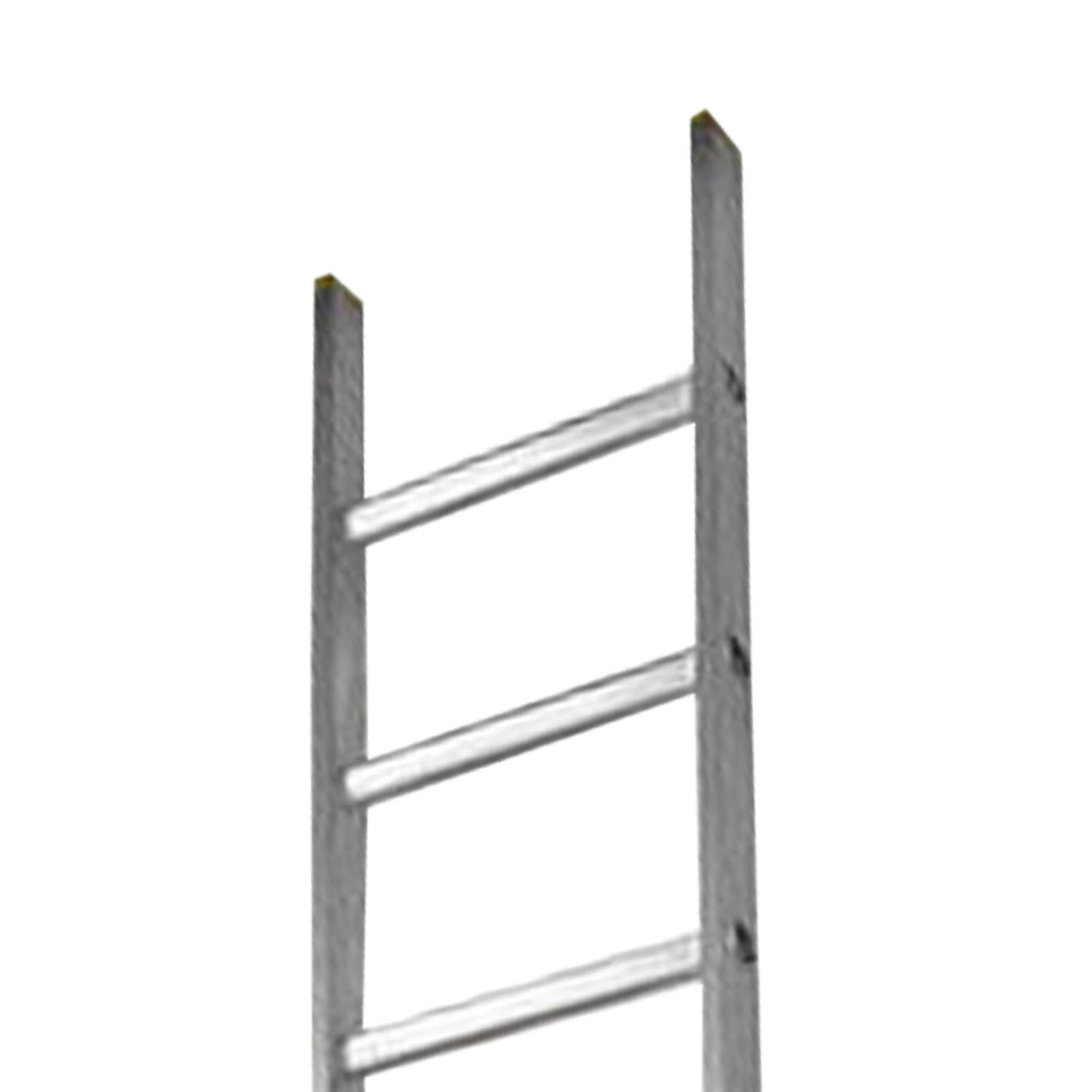 Dapetz PRo 9 Rung Aluminium Extension Ladder 2.5m, Single Section, Made In Uk