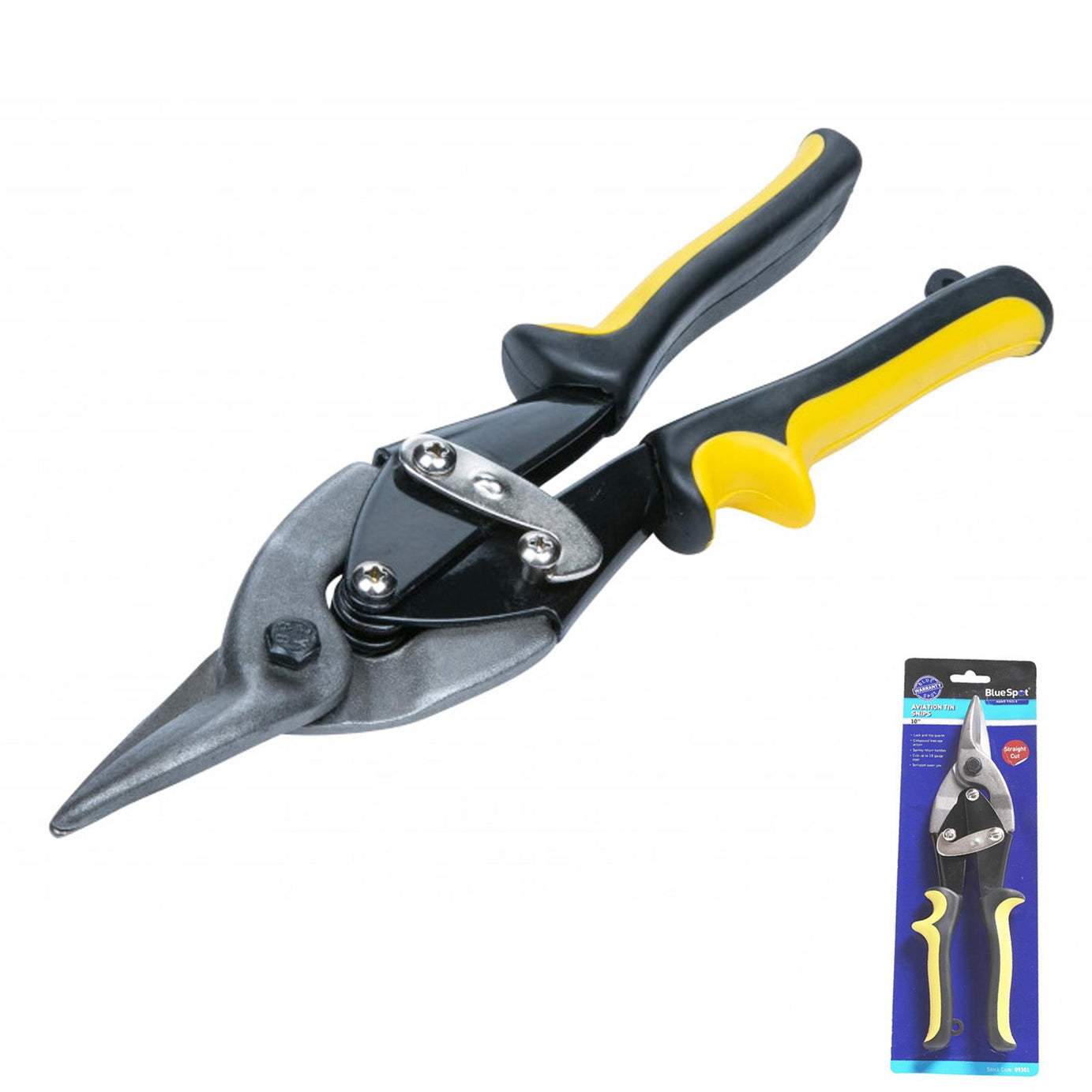 Heavy Duty 10" Straight Aviation Tin Snips Sheet Metal Cutting Shears 250mm