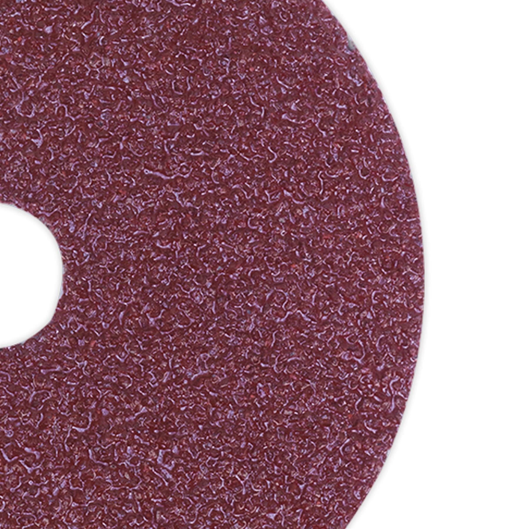 Sealey Fibre Backed Disc �100mm - 60Grit Pack of 25