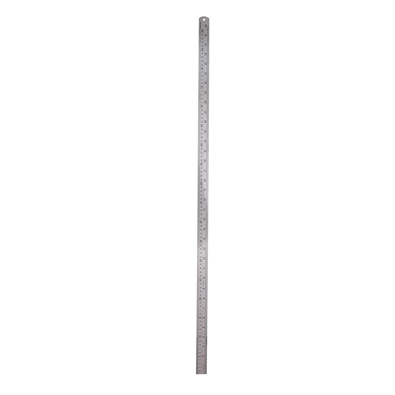 36" 90cm 900mm Stainless Steel Ruler Metal Rule Metric Imperial