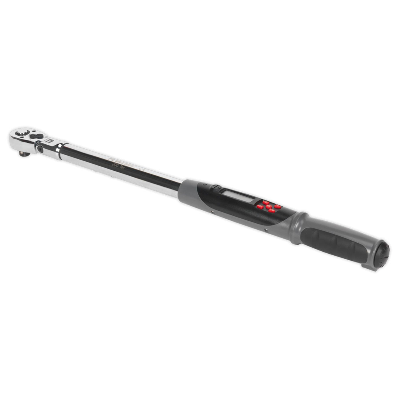 Sealey Angle Torque Wrench Flexi-Head Digital 1/2"Sq Drive 20-200Nm