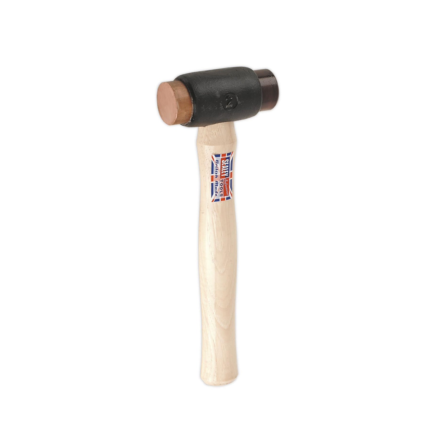 Sealey Copper/Rawhide Faced Hammer 2.25lb Hickory Shaft