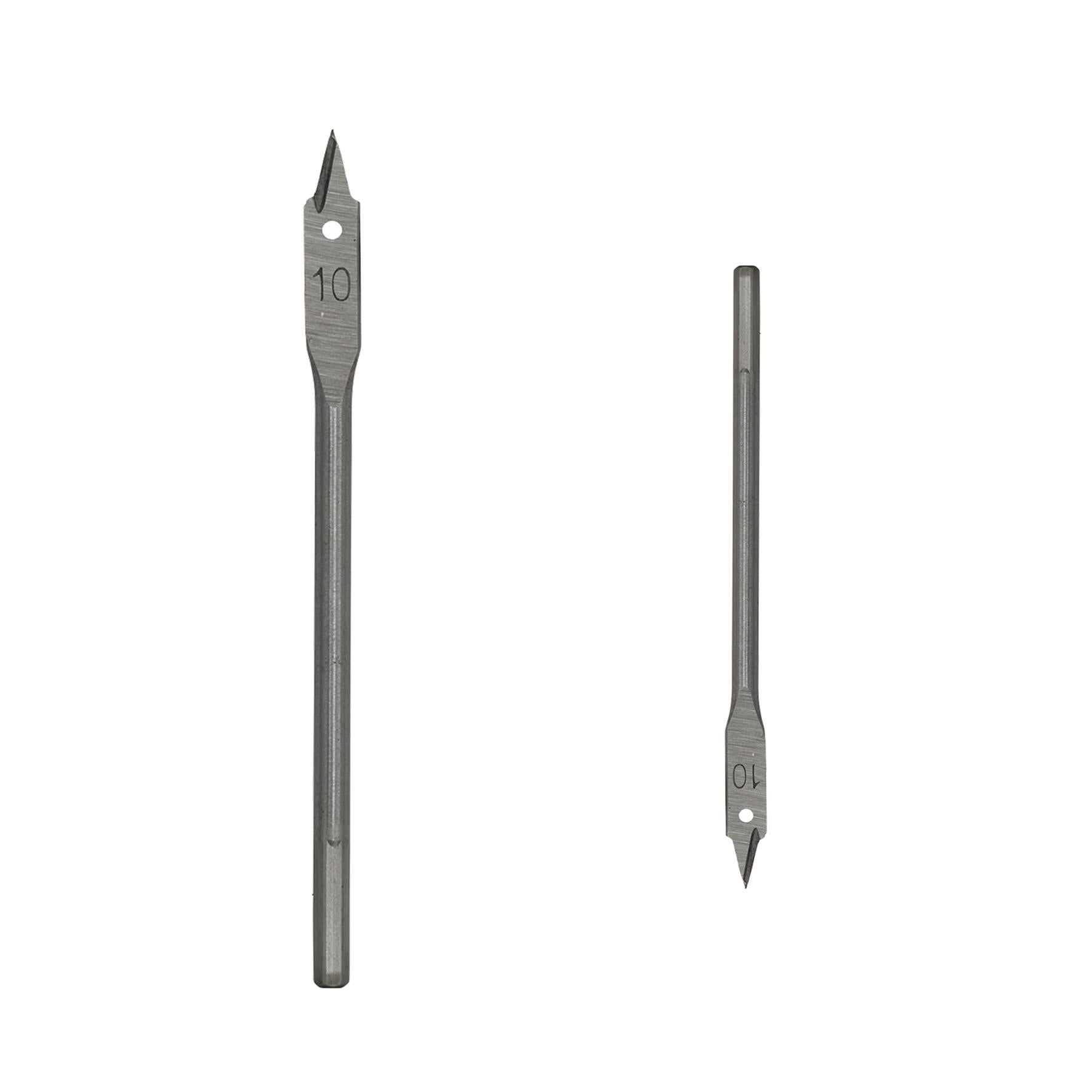 Sealey Flat Wood Bit Ø10mm x 152mm- Hex Shank Fully Hardened