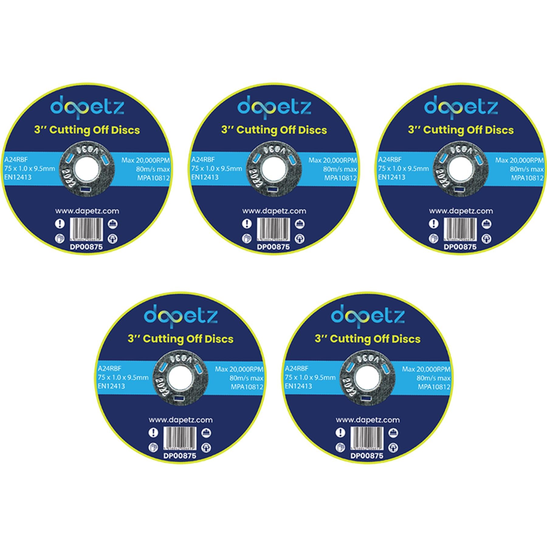 75mm ULTRA THIN METAL CUTTING BLADE DISC STEEL & STAINLESS ANGLE 5Pcs