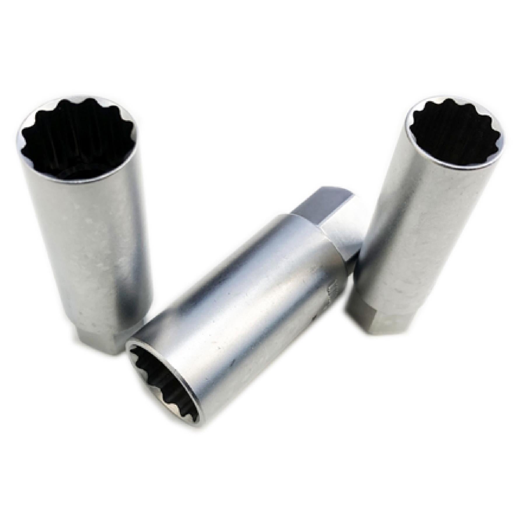 3/8 Dr. Spark Plug Socket Metric Thin Wall Design 14 16 18mm Satin Finish Tools