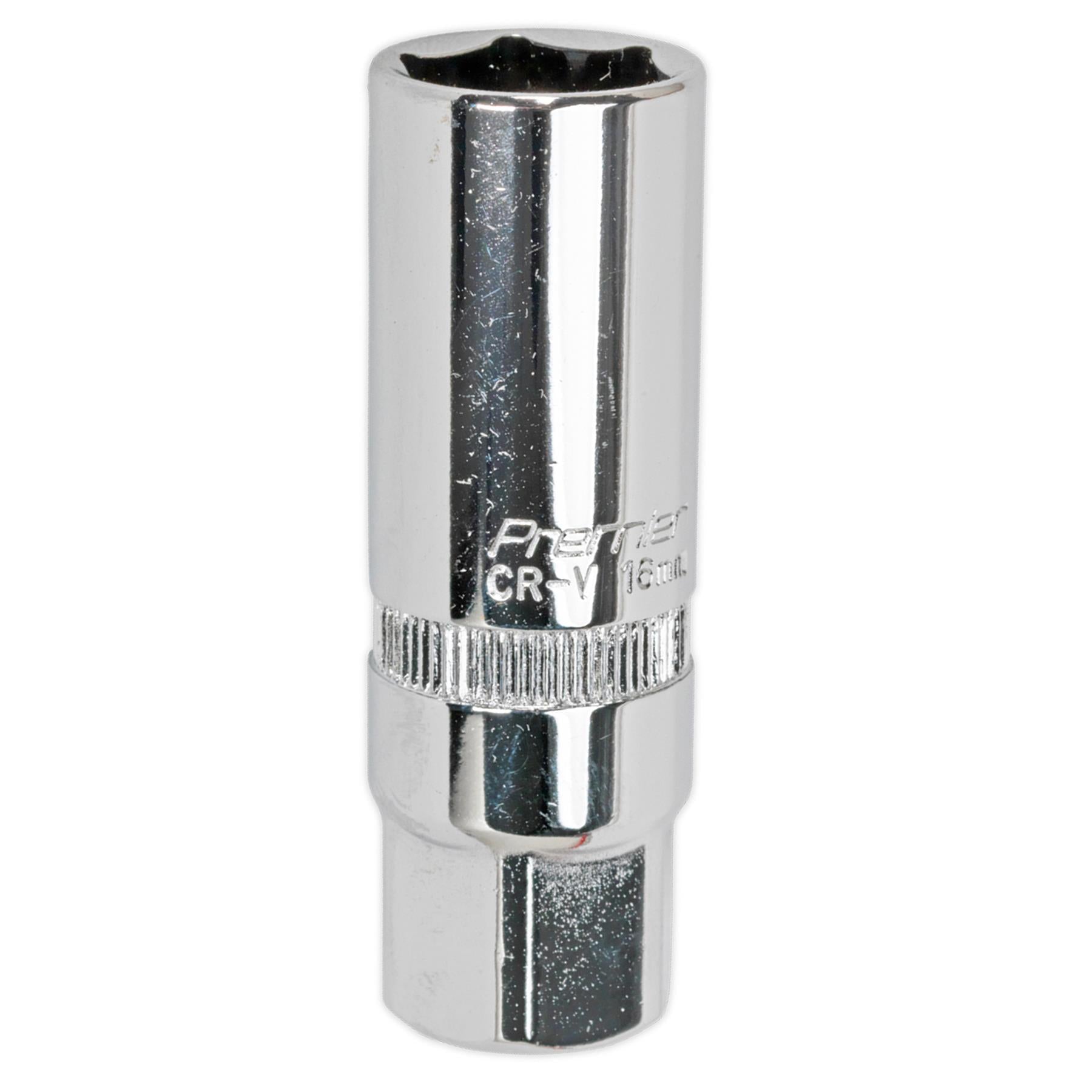 Sealey Spark Plug Socket 16mm 1/2"Sq Drive Sockets Individual