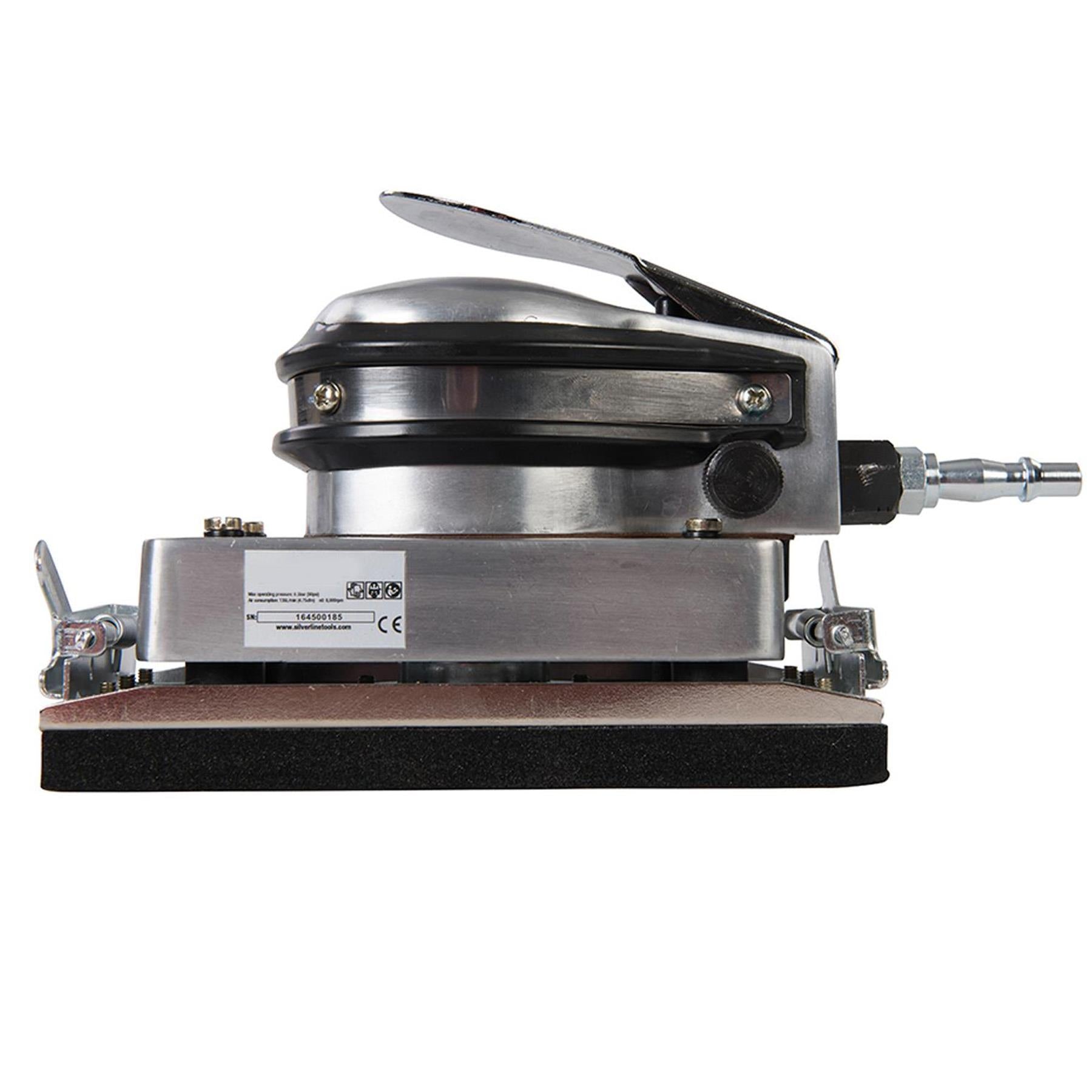 Air Orbital Jitterbug Sander Automatic Trigger-Release And Vibration Isolators