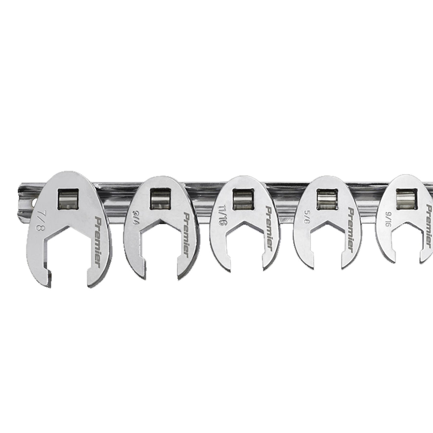 Sealey Crow's Foot Spanner Set 8pc 3/8"Sq Drive Imperial