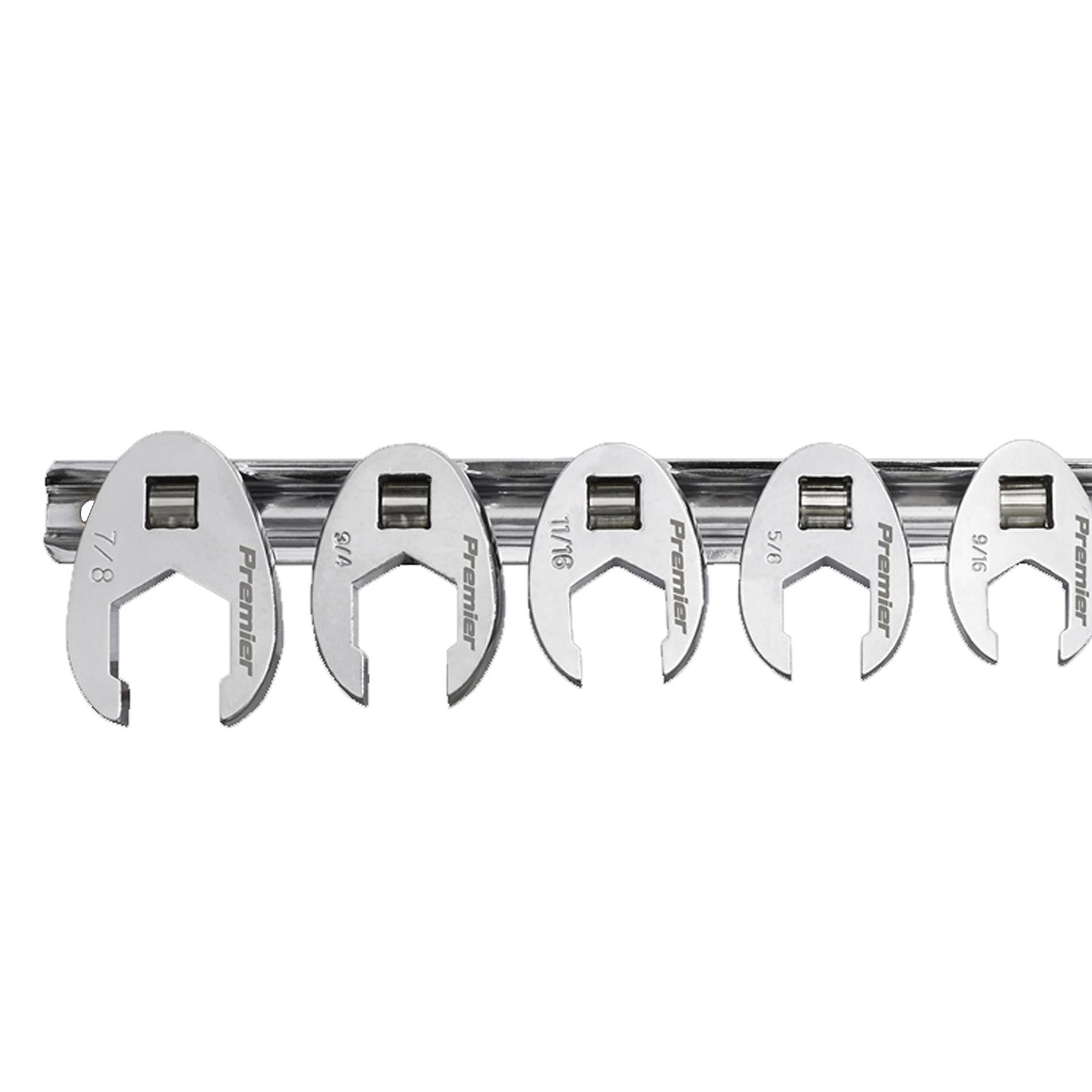 Sealey Crow's Foot Spanner Set 8pc 3/8"Sq Drive Imperial