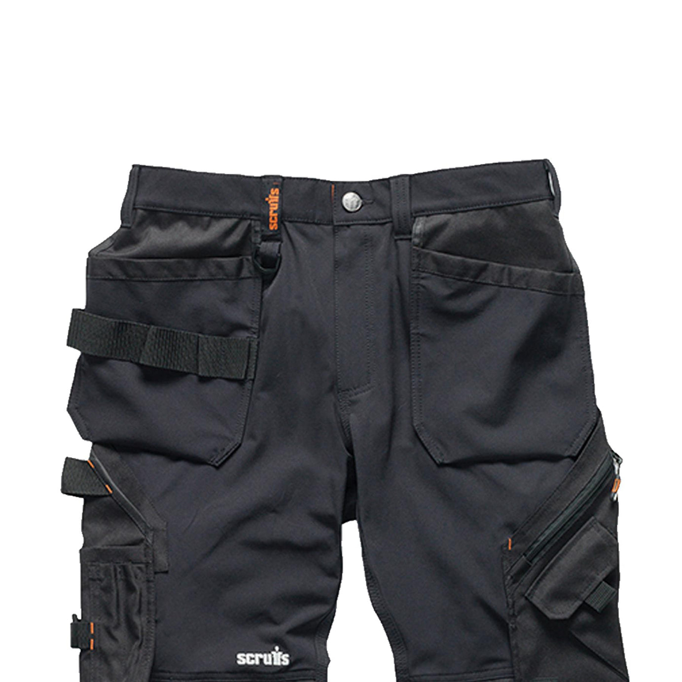 Scruffs Black Flex Work Flexible Slim Fit Trousers - Pro Flex / Plus / Holster 32R