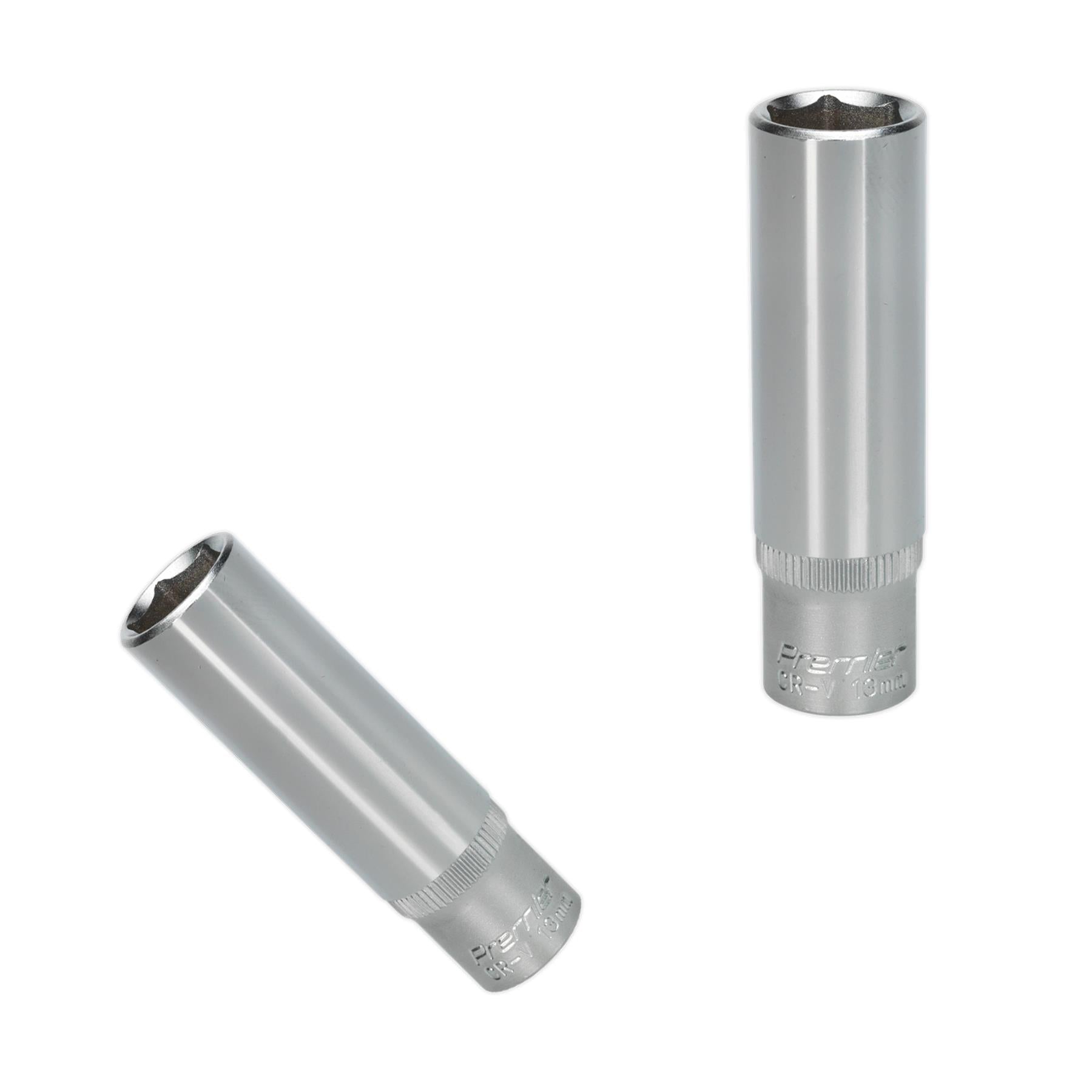 Sealey WallDrive Socket 13mm Deep 3/8"Sq Drive  Chrome Vanadium Steel