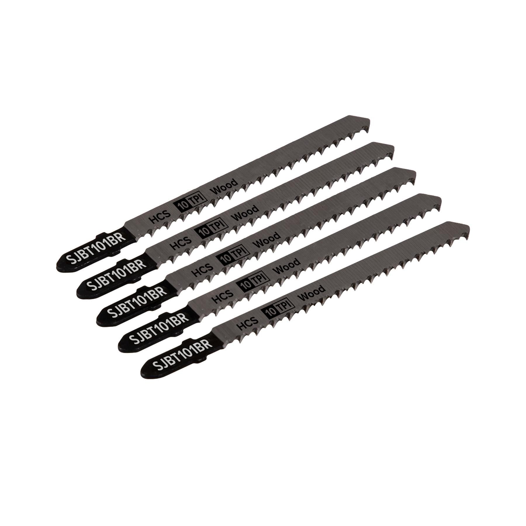 Sealey Jigsaw Blade Hard Wood Downward Cut 100mm 10tpi - Pack of 5