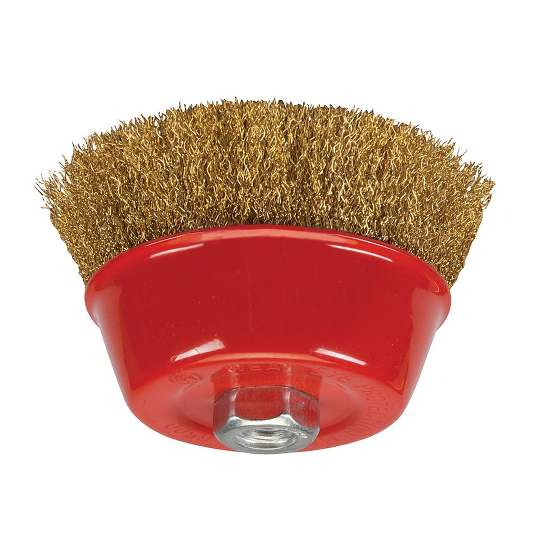 Brassed Steel Crimp Cup 125mm Wire Brush M14 Rust Removal Professional Tool