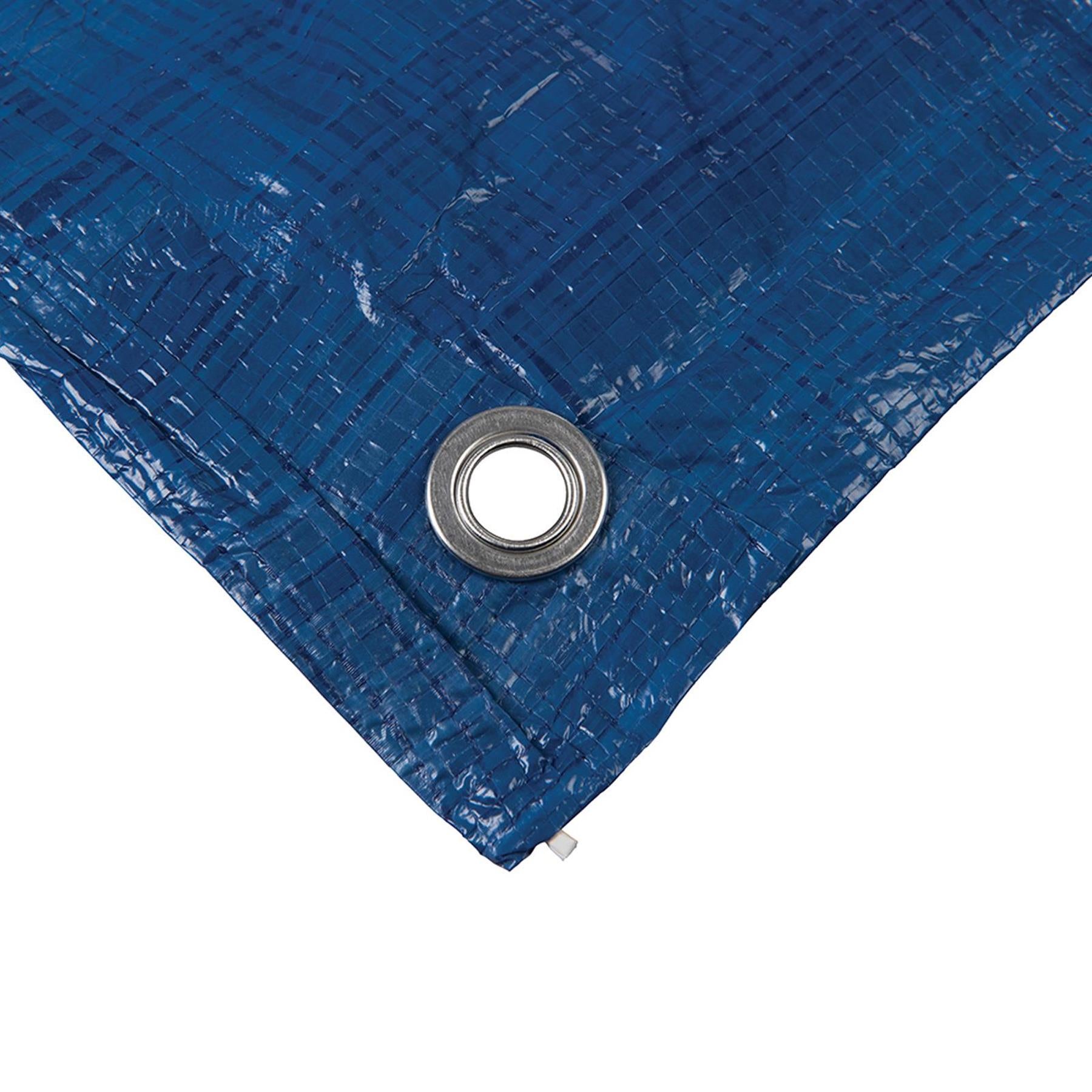 Tarpaulin Waterproof Sheet 4.8Mx6.1M Heavy Duty Cover Tarp Pvc Tear Proof