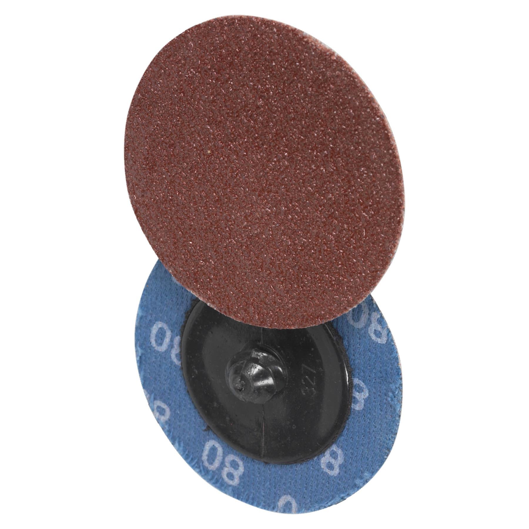 Sealey Quick-Change Sanding Disc �50mm 80Grit Pack of 10
