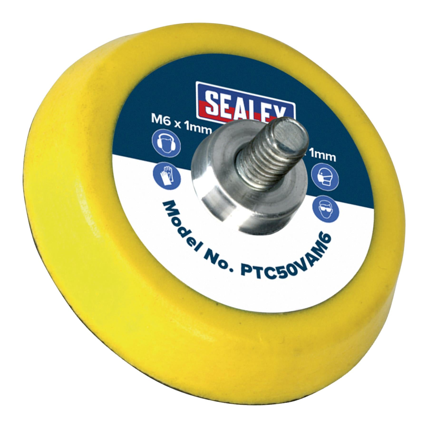 Sealey Hook-and-Loop Backing Pad 50mm M6 x 1mm