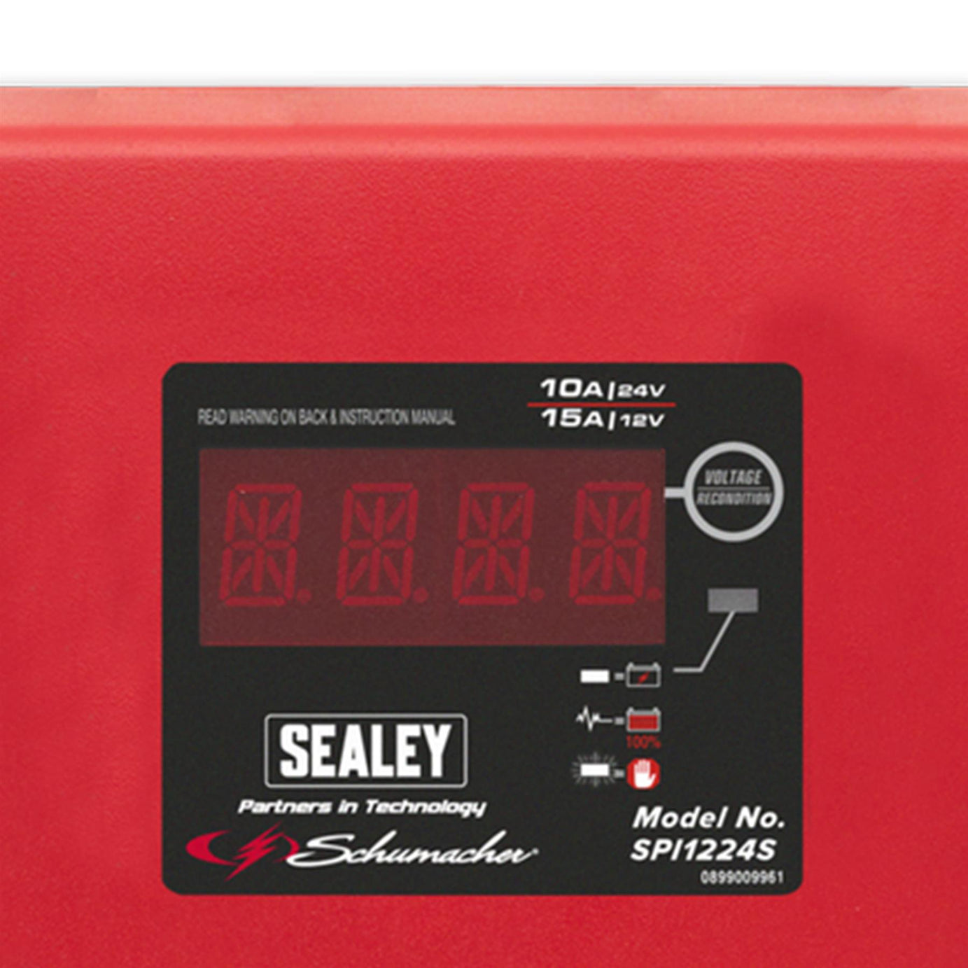 Sealey Schumacher Intelligent Speed Chg Batt Chgr 12V 15A/24V 10A