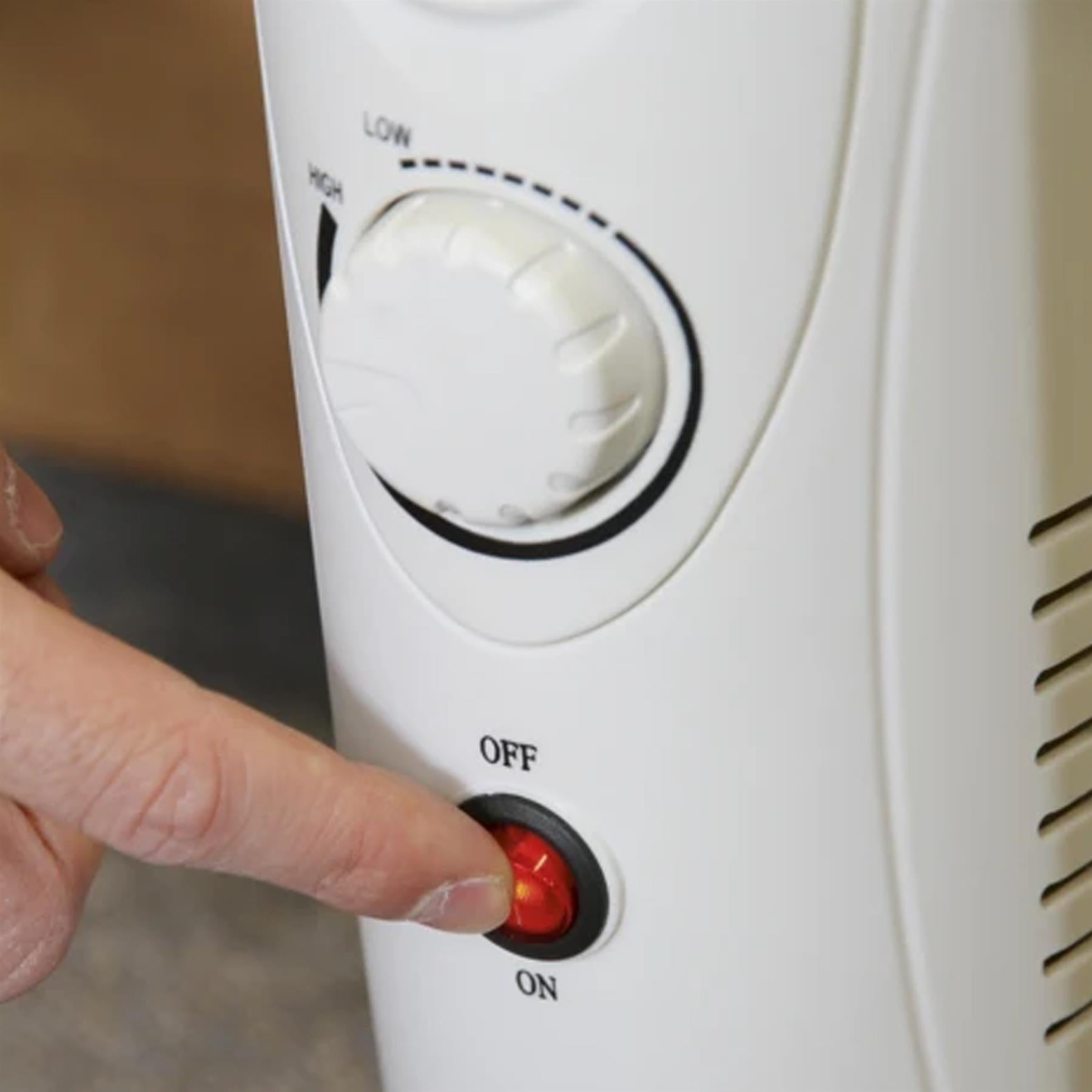 Sealey Oil-Filled Radiator Mini 800W/230V 6 Element