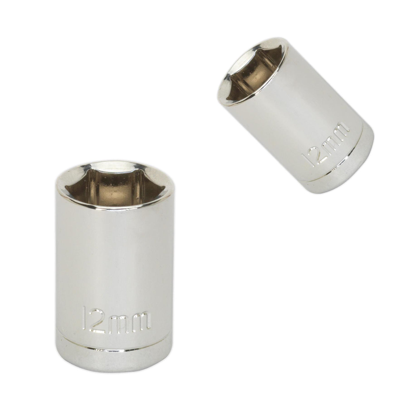 Sealey WallDrive Socket 12mm 3/8"Sq Drive  Carbon Steel