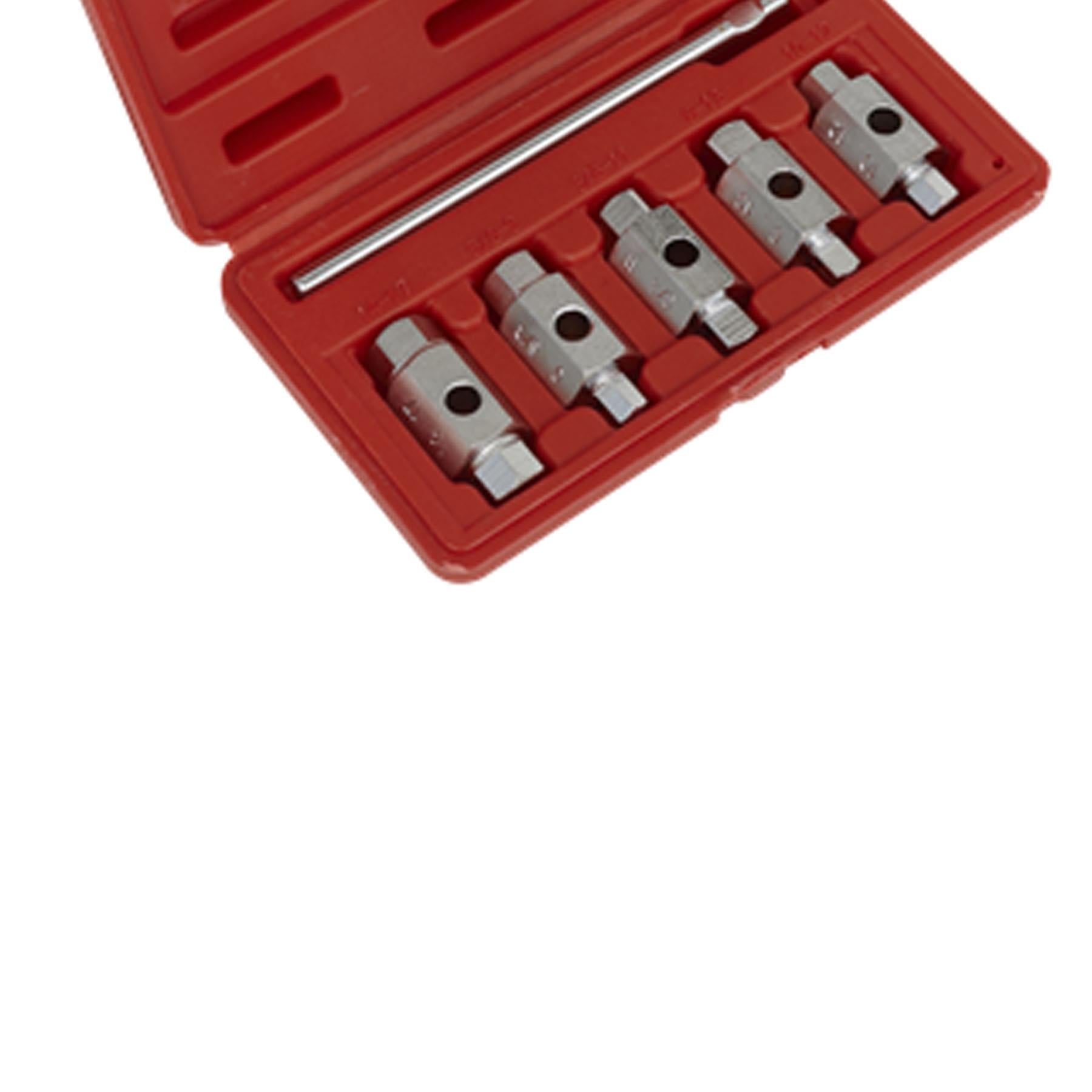 Sealey Drain Key Set 6pc Double End