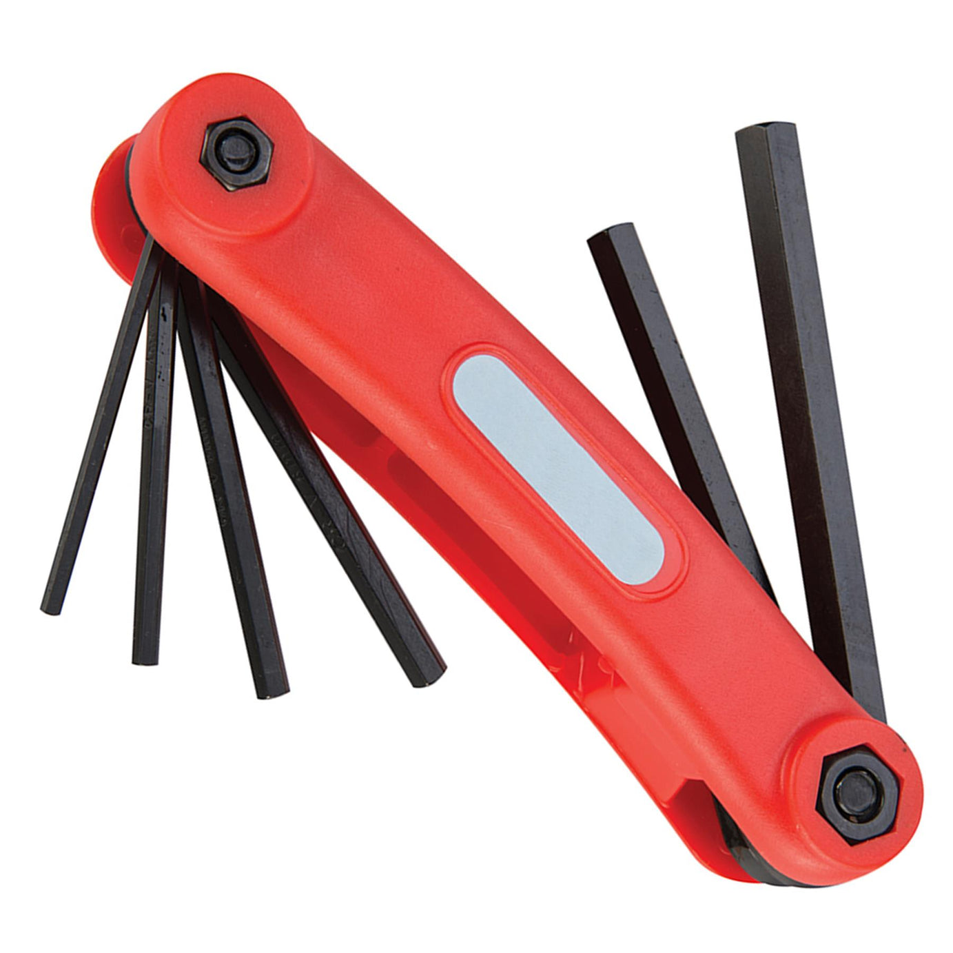 7Pce Hex Key Metric Tool 2.5mm - 10mm Chrome Vanadium With Rigid Plastic Handle