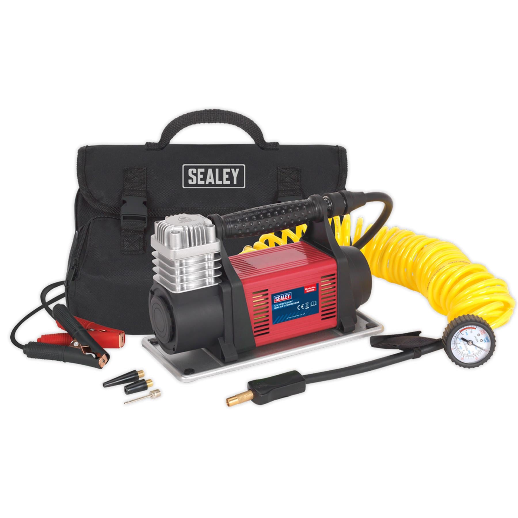 Sealey Tyre Inflator/Mini Air Compressor 12V Heavy-Duty