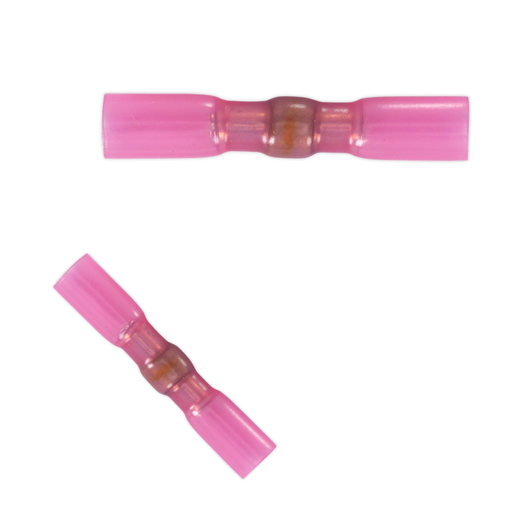 Sealey Heat Shrink Butt Connector with Crimp & Solder Red Pk of 25
