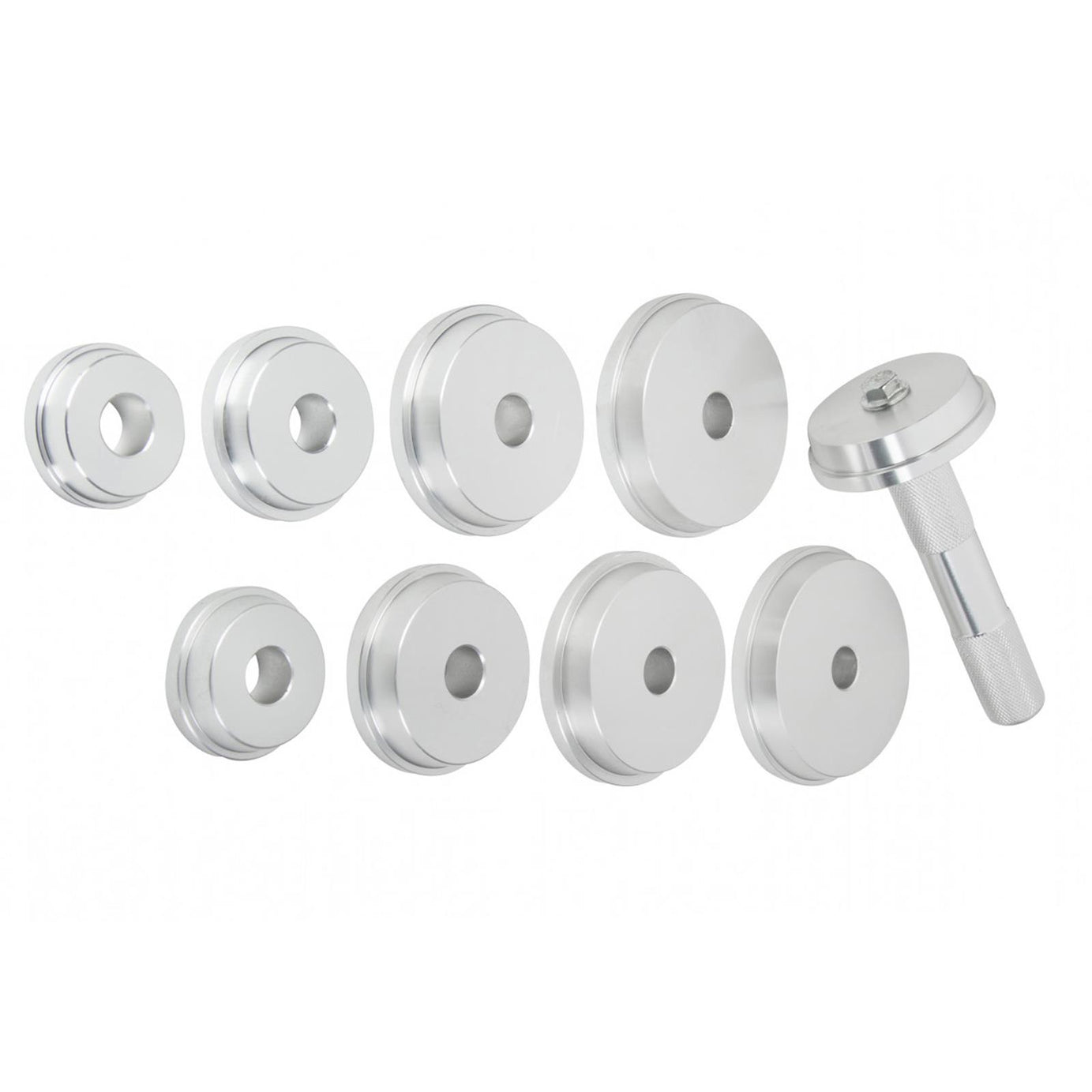 Bluespot Wheel Bearing Race and Seal Driver Set 40mm - 81mm 10pc Aluminium Kit