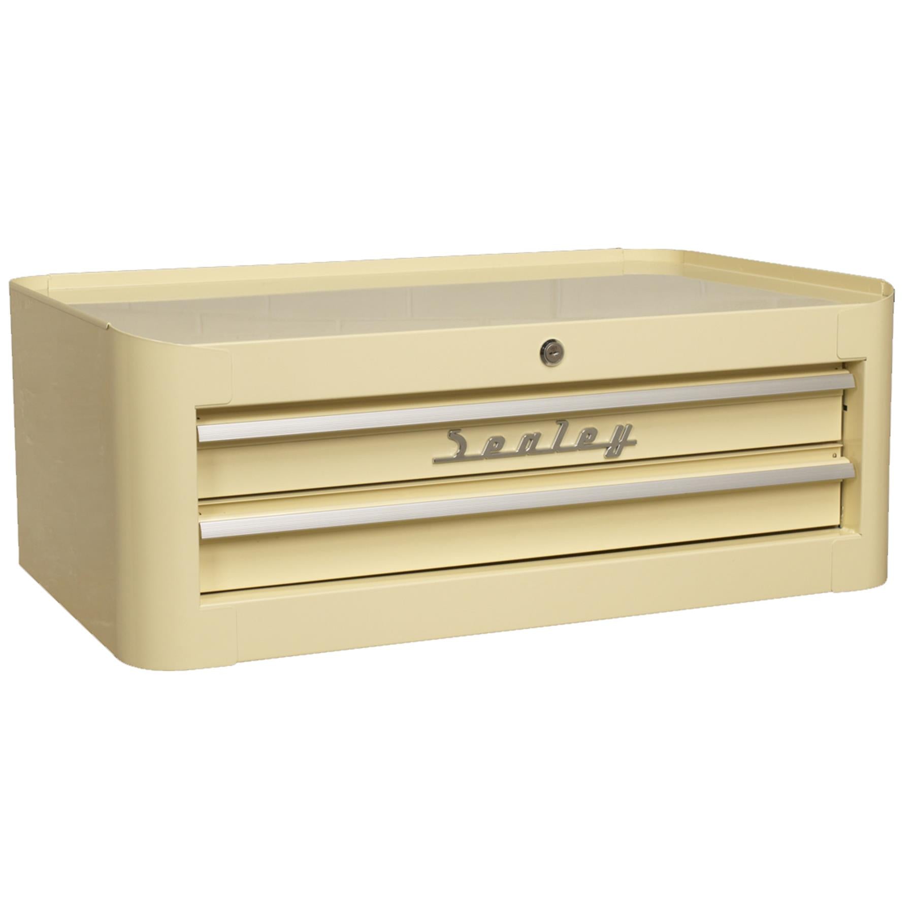 Sealey Mid-Box 2 Drawer Retro Style. two drawers with ball bearing slides