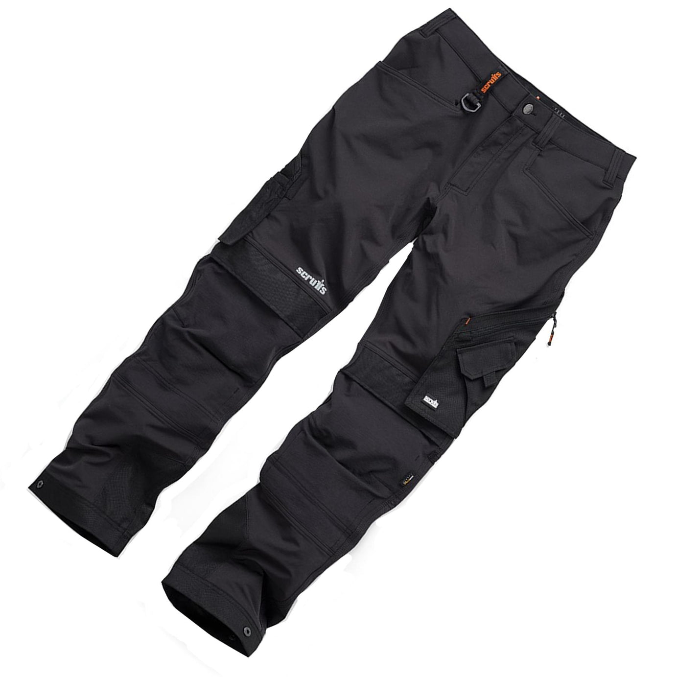 Scruffs Work Trouser Pro Flex Plus Lightweight Hard Wearing 36L Black