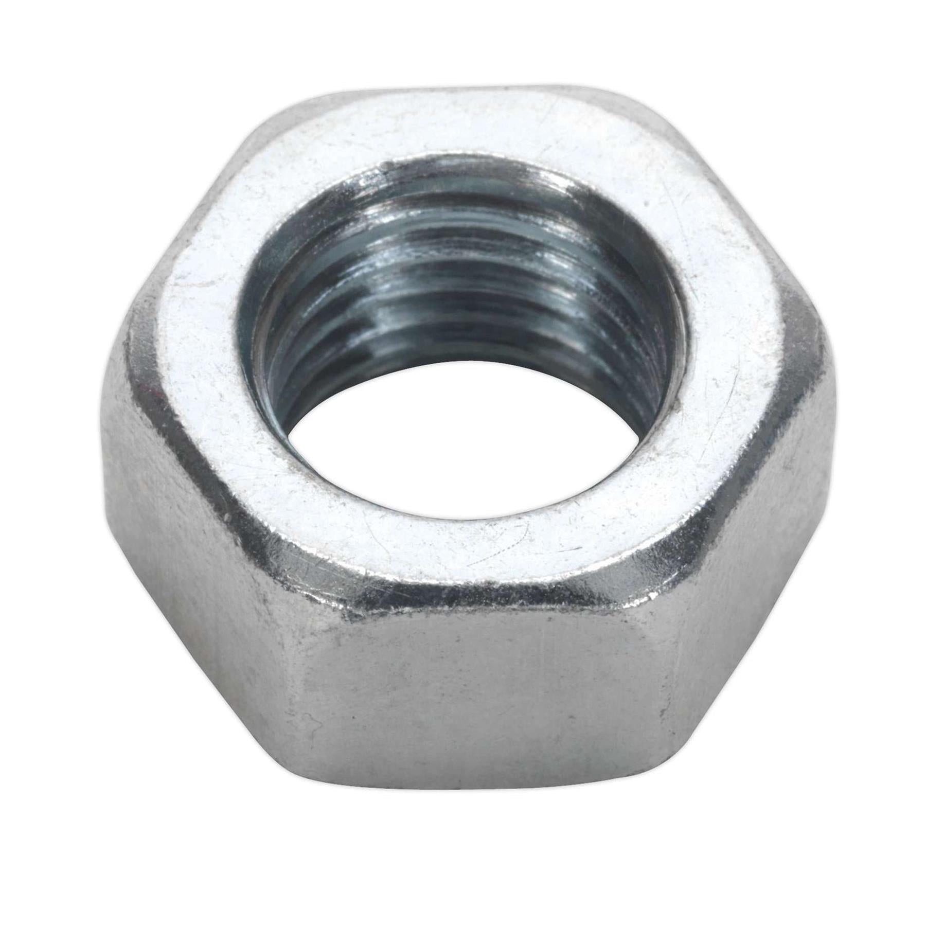 Sealey Steel Nut DIN 934 - M16 Zinc Pack of 25