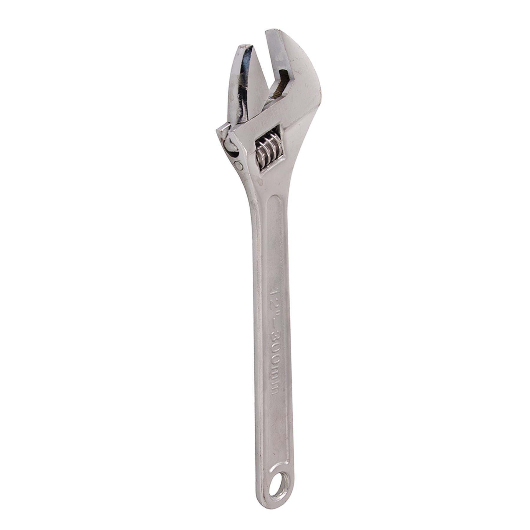 Adjustable Wrench 300mm Length - Jaw 32mm Drop-Forged Chrome Plated New