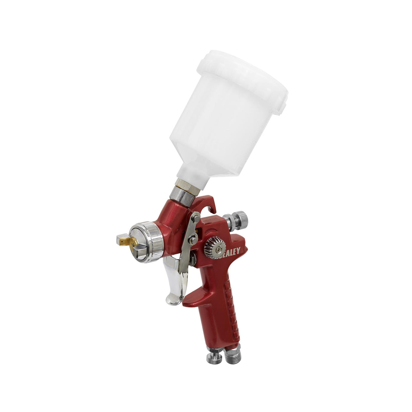 Sealey HVLP Gravity Feed Touch-Up Spray Gun 0.8mm Set-Up