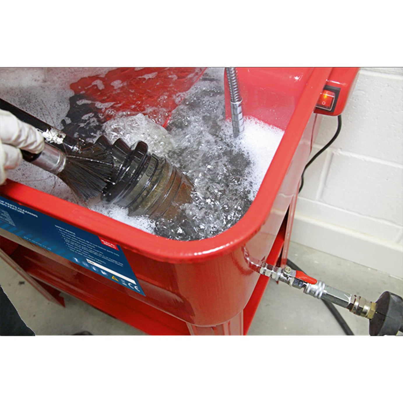 Sealey SM20 Heavy Duty Parts Cleaning Tank Washer with Turbo Feature 230V