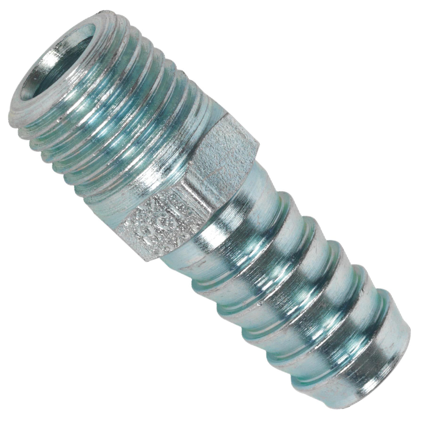 Sealey Screwed Tailpiece Male 1/4"BSPT - 3/8" Hose Pack of 5