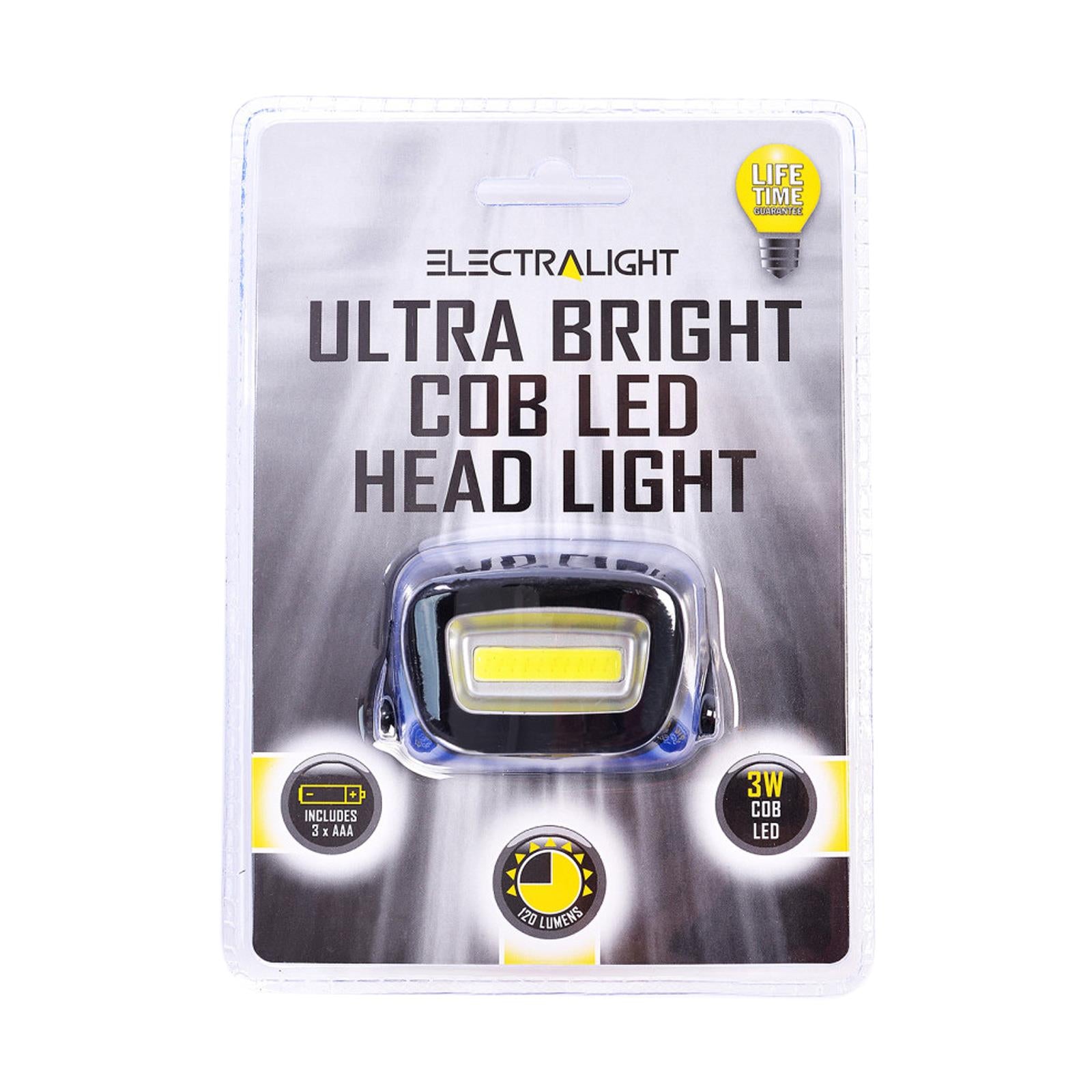 BlueSpot Headlight COB LED Ultra Bright Head Torch Mechanics 120 Lumen
