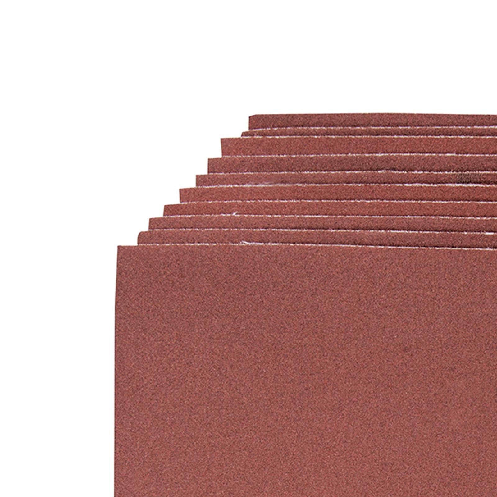 Emery Cloth Hand Sanding Sheets 10Pk Grit 180 Quality For Metal & Rust Removal