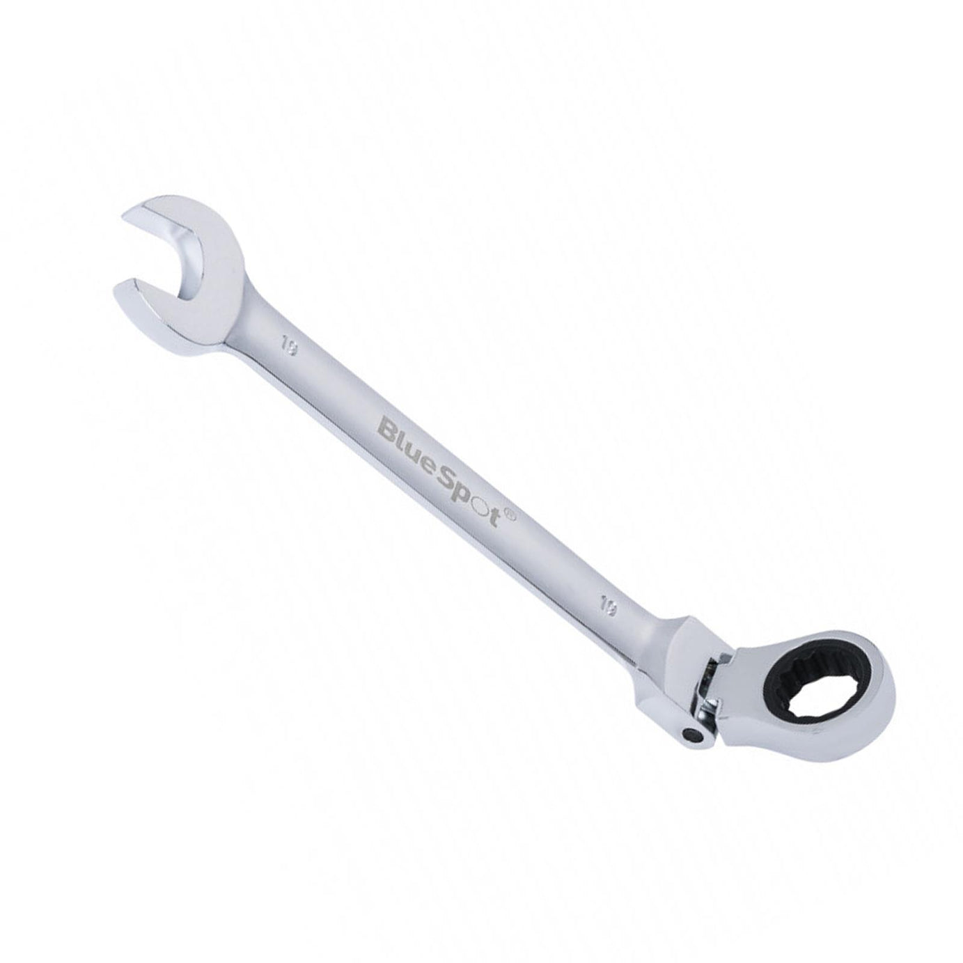 BlueSpot Ratchet Spanner Combination Flexible Head Wrench Metric 19mm