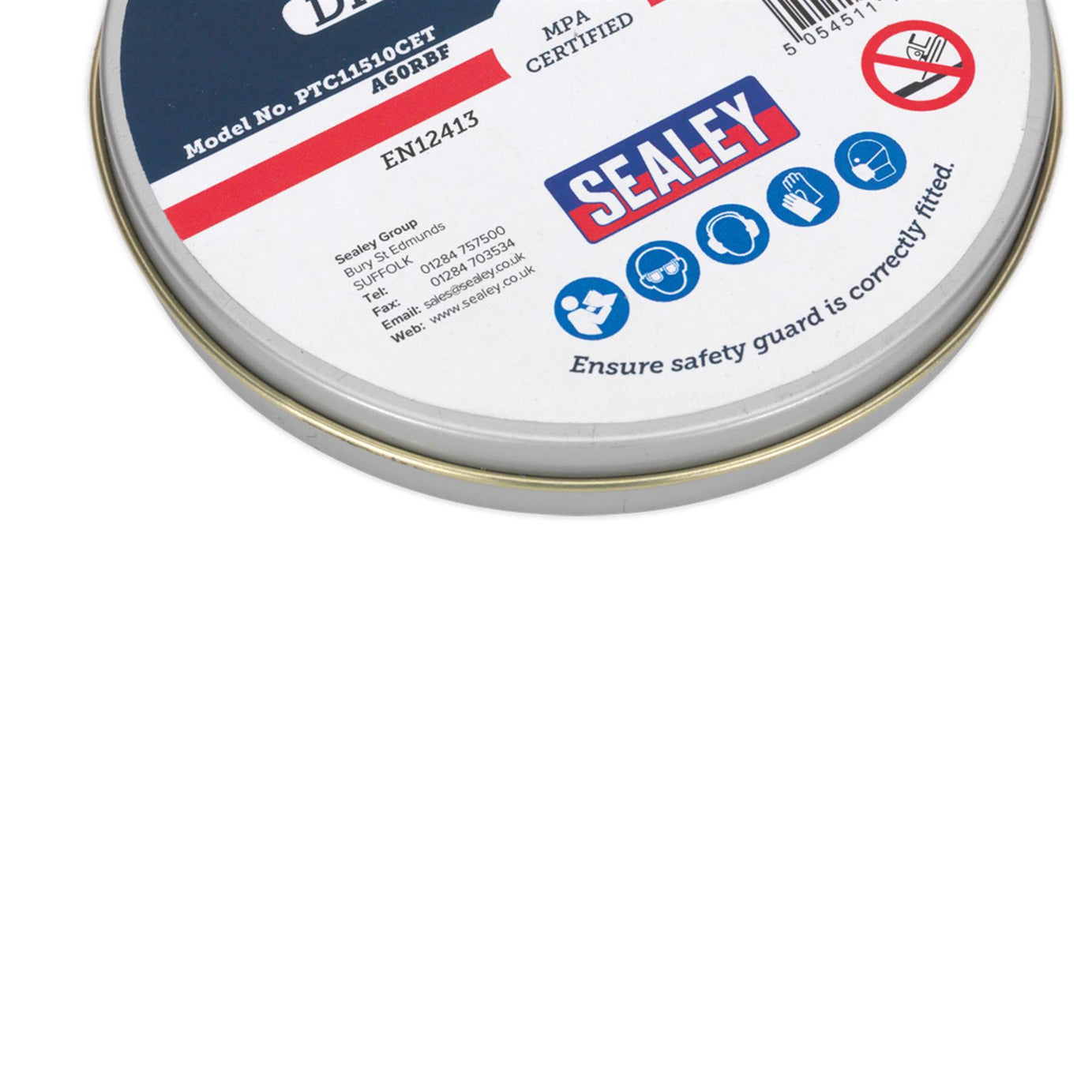 Cutting Disc 115 x 1.2mm 22mm Bore Pack of 10. Sealey