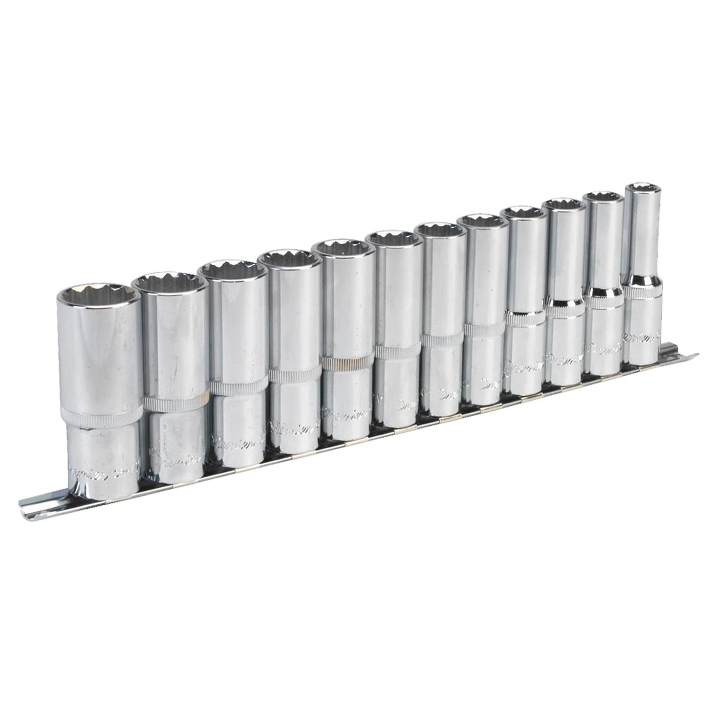 Sealey Socket Set 12pc 1/2"Sq Drive 12pt Deep WallDrive Metric