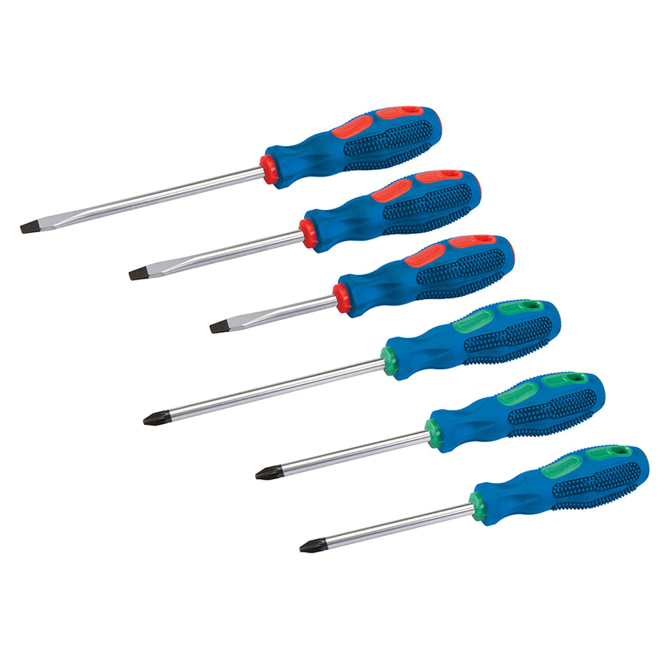 6Pce General Purpose Screwdriver Set Chrome Vanadium Steel Tempered Blade