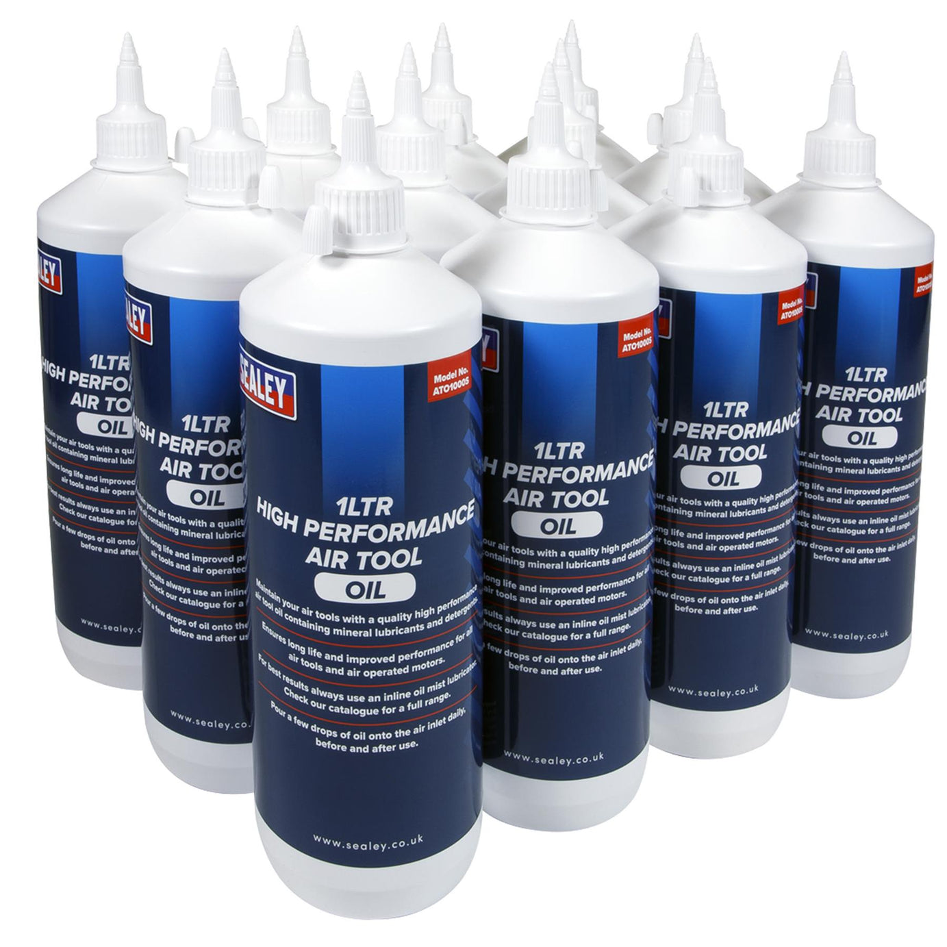 Sealey Air Tool Oil 1L Pack of 12  Quality High Performance air tool oil