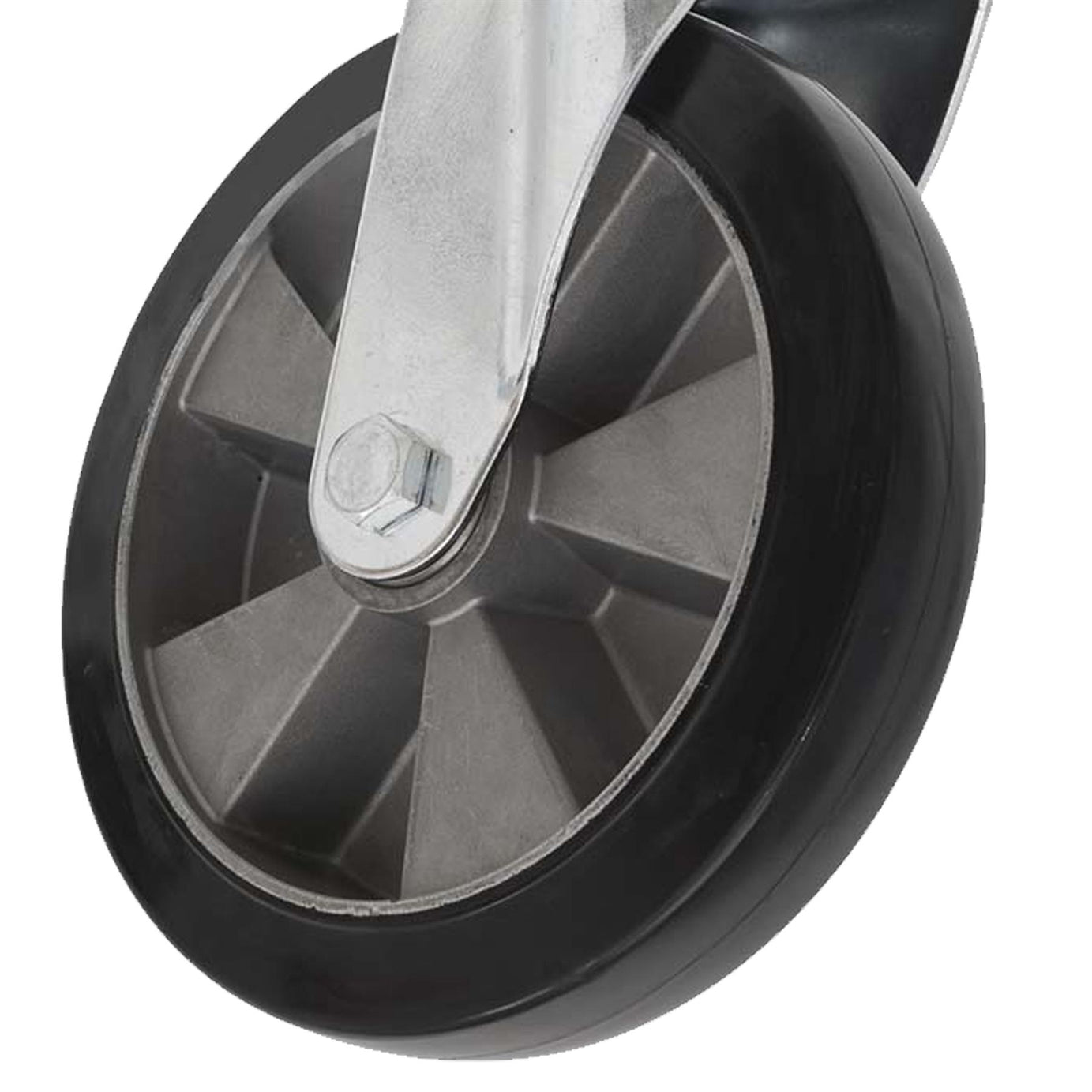 Sealey Heavy-Duty Rubber Castor Wheel Swivel 200mm