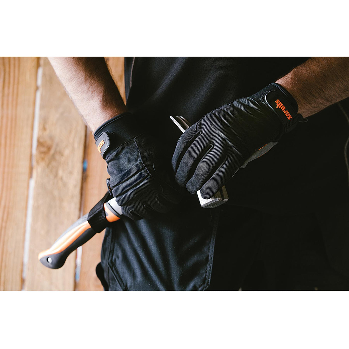 Men's Scruffs Trade Work Safety Gloves Padded Reflective Work Gloves