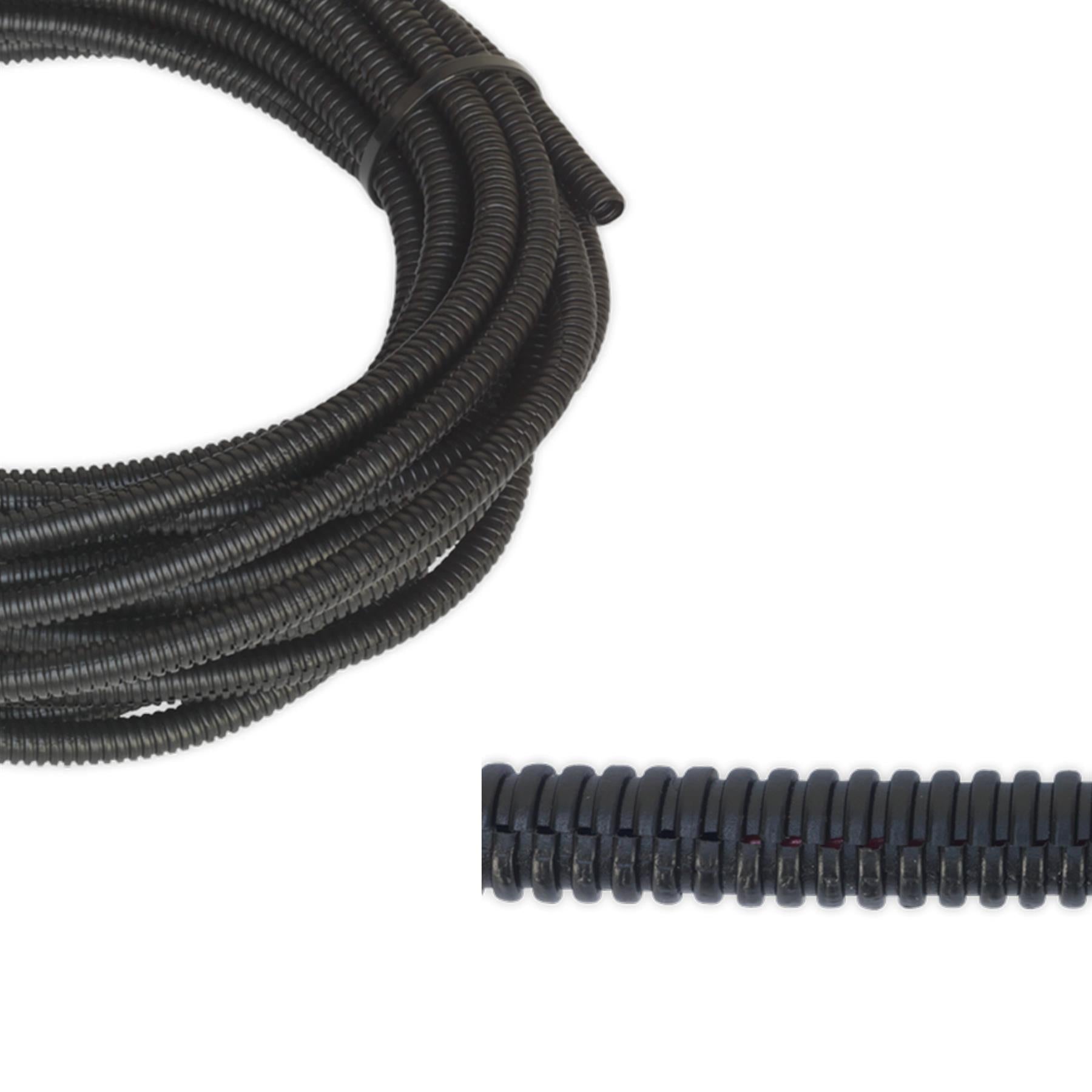 CTS0750 Sealey Convoluted Cable Sleeving Split Ø7-10mm 50mtr [Electrical]