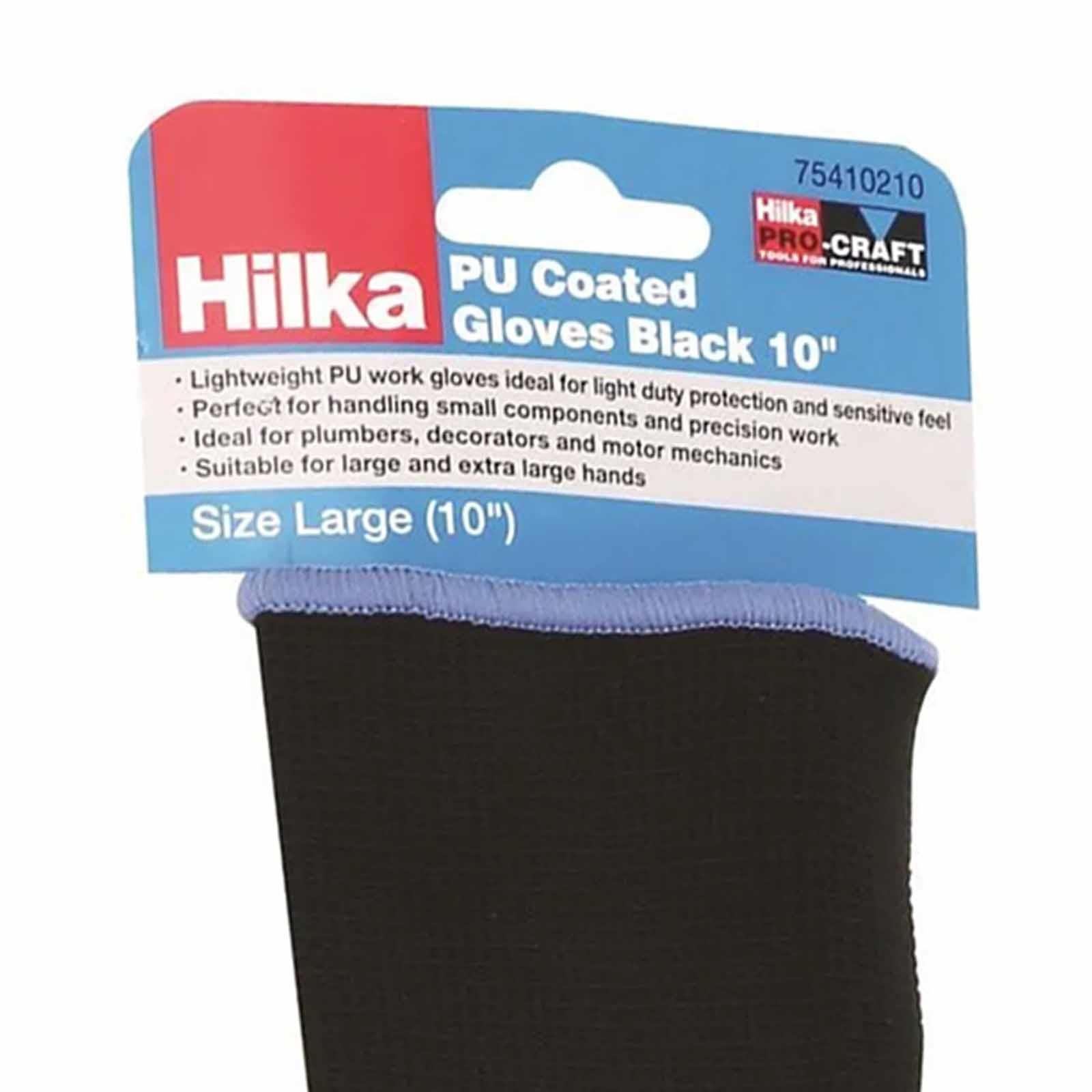 Black PU Work Gloves