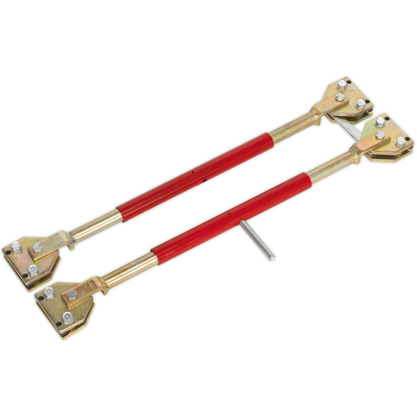 Sealey Door Restraining Bars Pack of 2  Steel Tube and heavy jaw assemblies